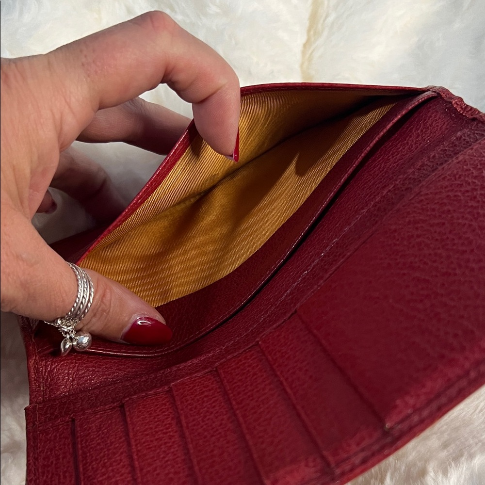 GucciRed Leather Women's wallet - Picture 6 of 13